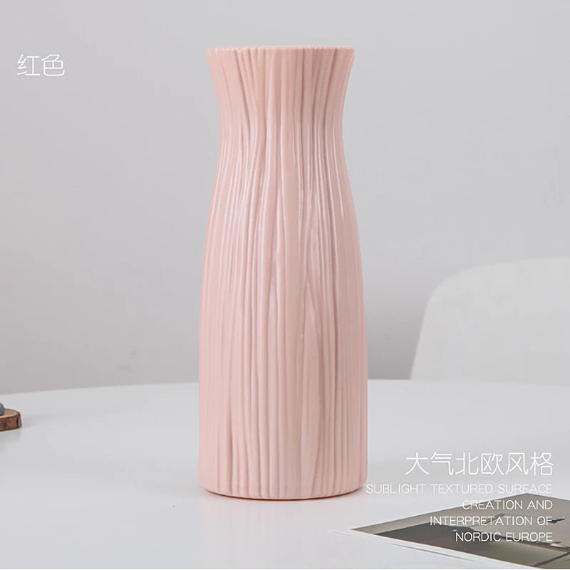 Modern Nordic Plastic Flower Vase Living Room Decoration