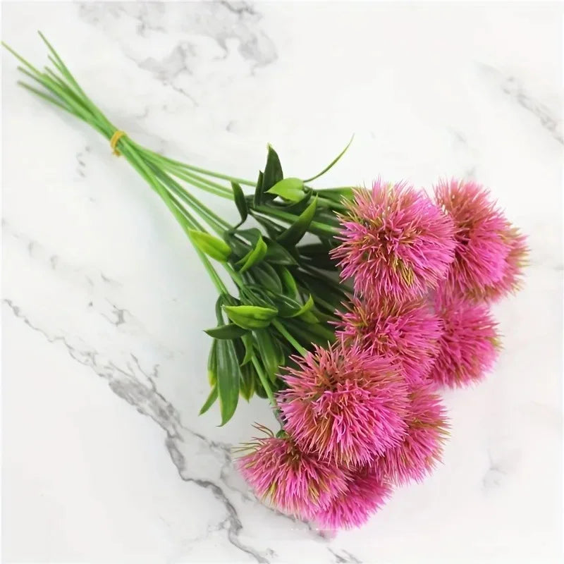 Artificial Bouquet Of Dandelion Flowers Living Room Decoration Outdoor Garden Flower Wedding Decor