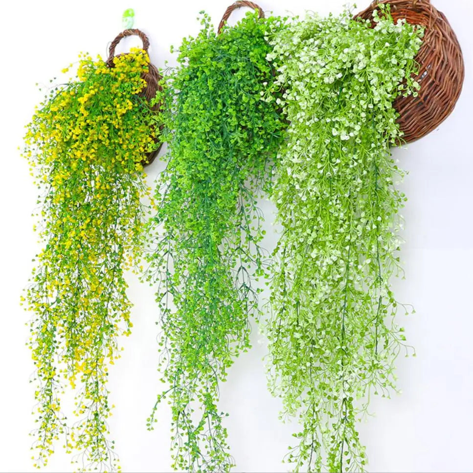 Artificial Admiralty Willow Wall Hanging Flower Vine Faux Wreath Fake Garland Leaf Home Garden Balcony Decor