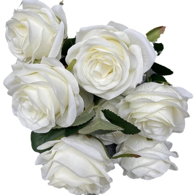 Diamond Roses European Artificial Flowers Home Wedding Rose Wedding Hotel Road Leading Bunch Artificial Flowers