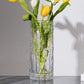 Vase Glass Transparent Flower Arrangement Rose  Living Room Dining Table Decoration