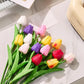 Tulips Artificial Flowers Real Touch Flowers Tulip Bouquet Decor Fake Tulips Flower for Home Wedding Decorations