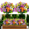 Artificial Flowers Daisies UV Resistant Colorfast Plastic Plants Home Wedding Windows Outdoor Decor  DIY Artificial Flowers