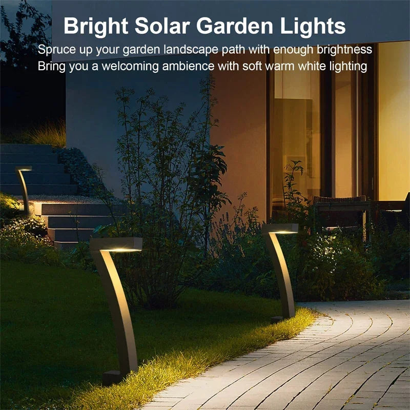 Solar LED Light Garden Lights Outdoor Lighting IP65 Waterproof Lawn Path Spotlight for Yard Driveway Walkway Patio Decor
