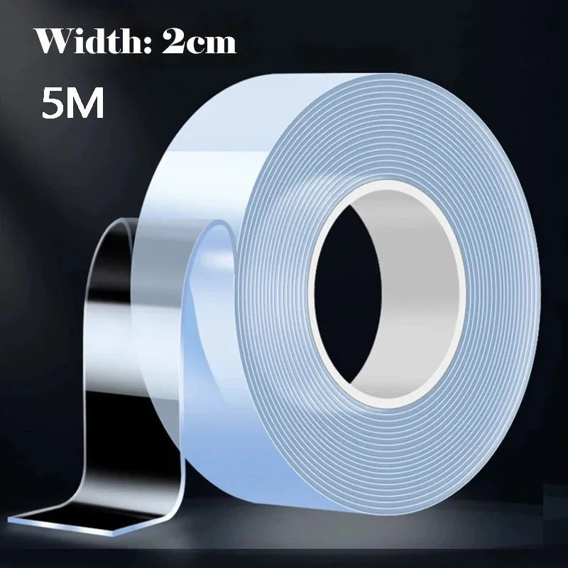 Versatile Reusable Double-Sided Waterproof Adhesive Tape - Perfect for Kitchen and Bathroom Supplies