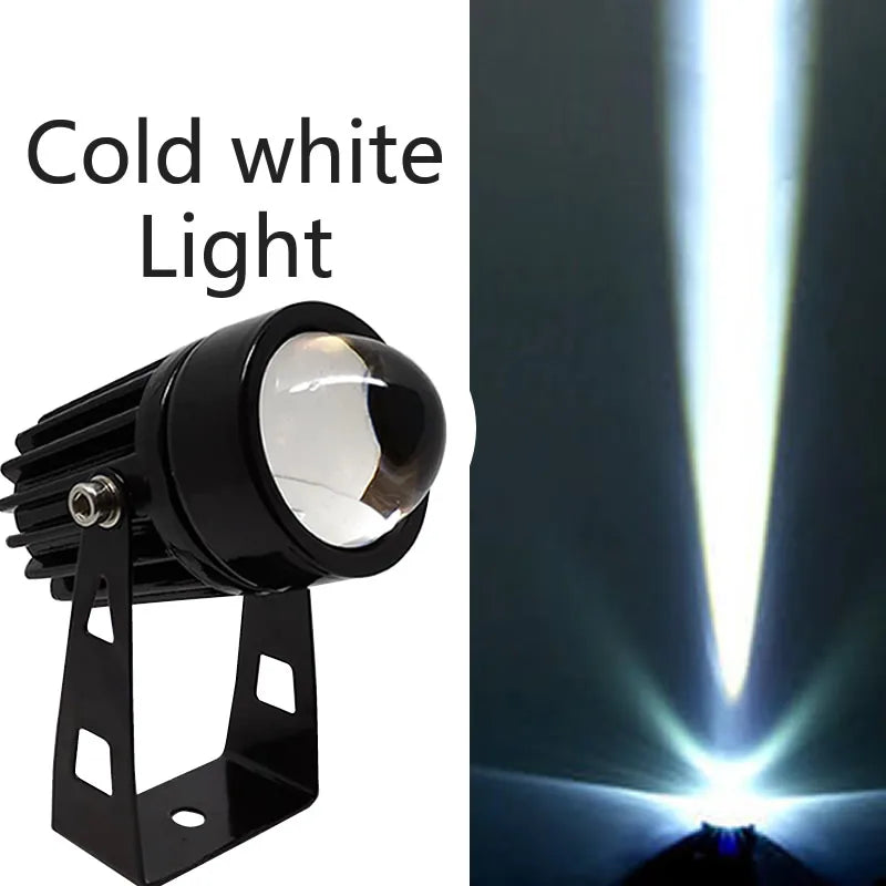 Outdoor LED Wall Spotlight 5W 9W 12W Home Landscape Lighting 110V 220V Red Green Blue RGB Remote Lights Waterproof One Beam