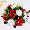 Artificial Flower Ball Plastic Green Mesh Base Silk Table Centerpieces For Wedding Decor Party Road Lead Flower