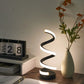 Simple Spiral External Emitting Bright Desktop Desk Lamp, USB - Three-color Lighting, Suitable for Living Room and Bedroom