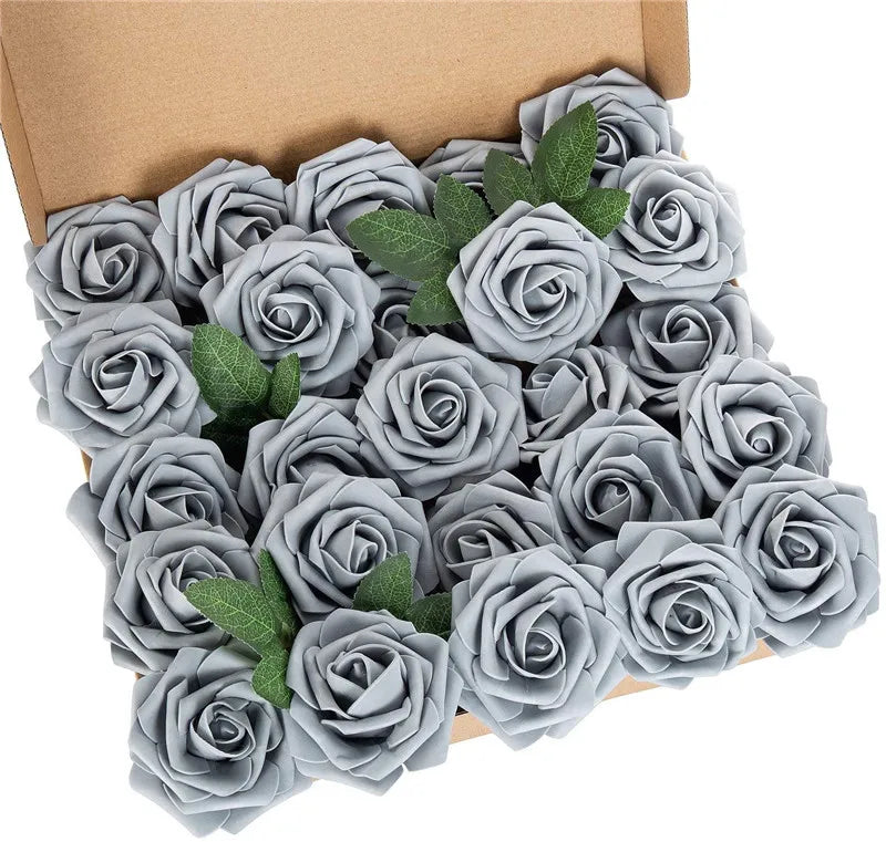 Rose Artificial Flowers Foam Fake Roses Wedding Bouquets Centerpieces Mothers Day Valentines Gifts Party Decoration