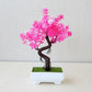 Artificial Plants Bonsai Small Tree Pot Fake Plant Flowers Potted Ornaments For Home Wedding Festival Decoration