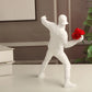 Banksy Flower Thrower Statue Bomber Home Decoration