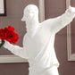 Banksy Flower Thrower Statue Bomber Home Decoration