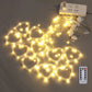 Window Curtain Lights, LED Soft Bright Heart Shaped String Lights with 8 Flashing Modes, Battery or USB Operated, for Wedding