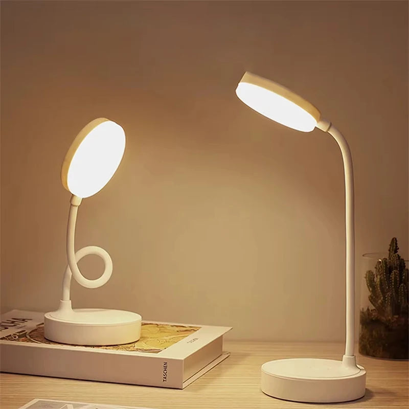 Portable LED Desk Lamp Eye Protection 3 Modes Dimming for Bedroom Bedside USB Touch  Charge College Student Book Readin Lamp