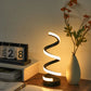 Simple Spiral External Emitting Bright Desktop Desk Lamp, USB - Three-color Lighting, Suitable for Living Room and Bedroom